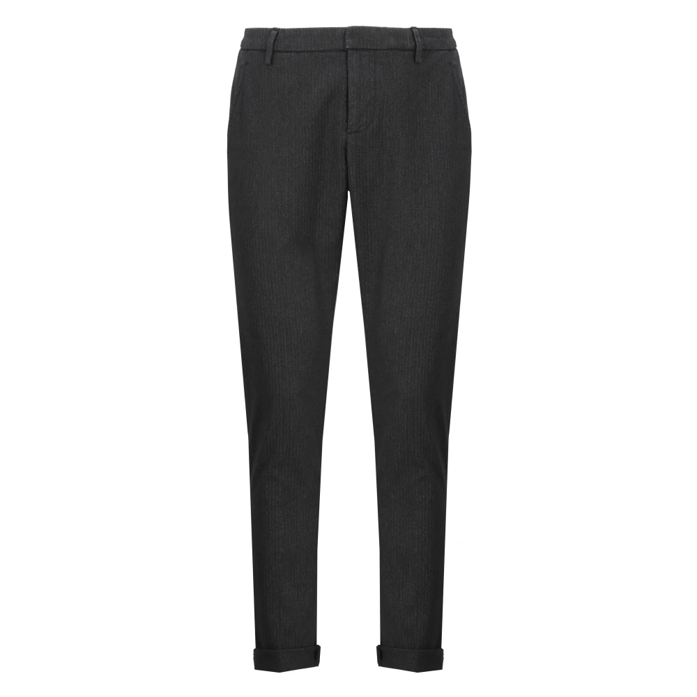 Dondup Grijze Katoenmix Broek met Zakken Gray Heren