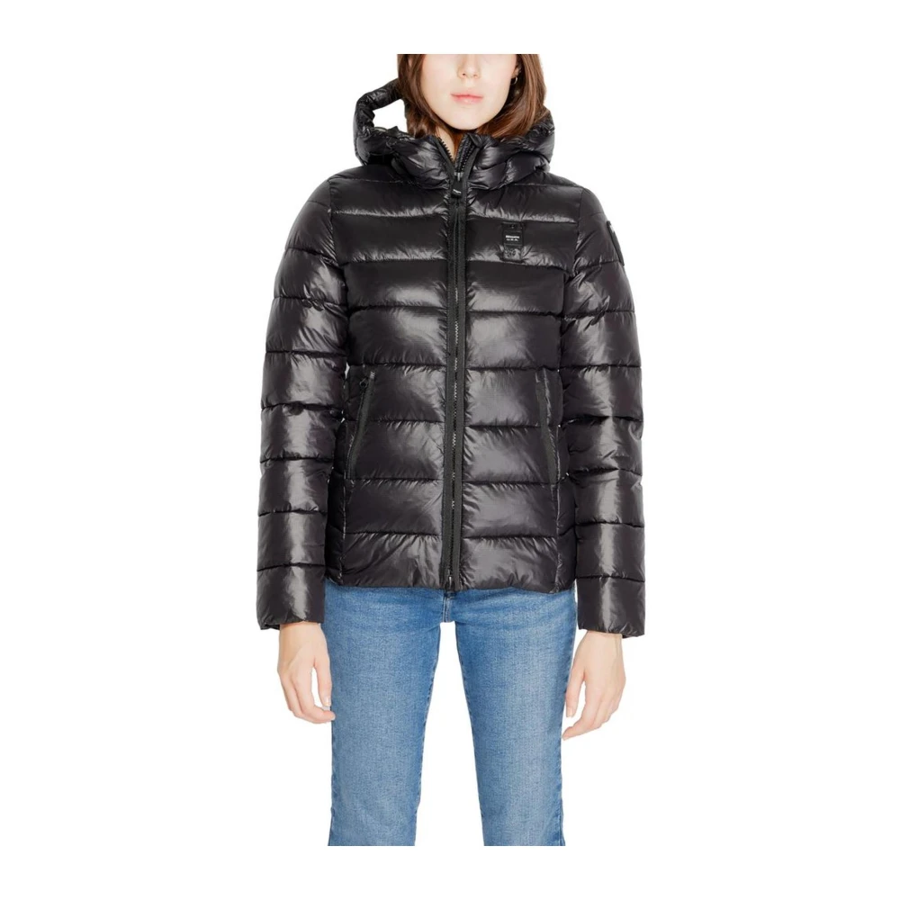 Blauer Polyamide Jassen & Jas Black Dames