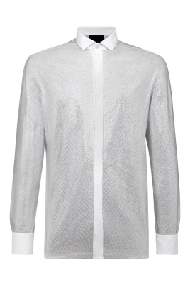 Platinum Cut SS Crystal Shirt