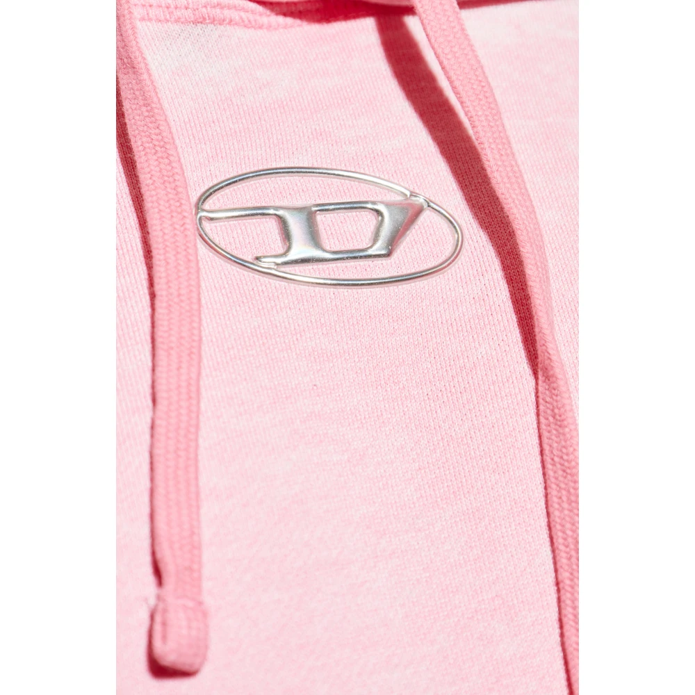 Diesel Sweatshirt Ginn-Hood-Pak Pink Heren