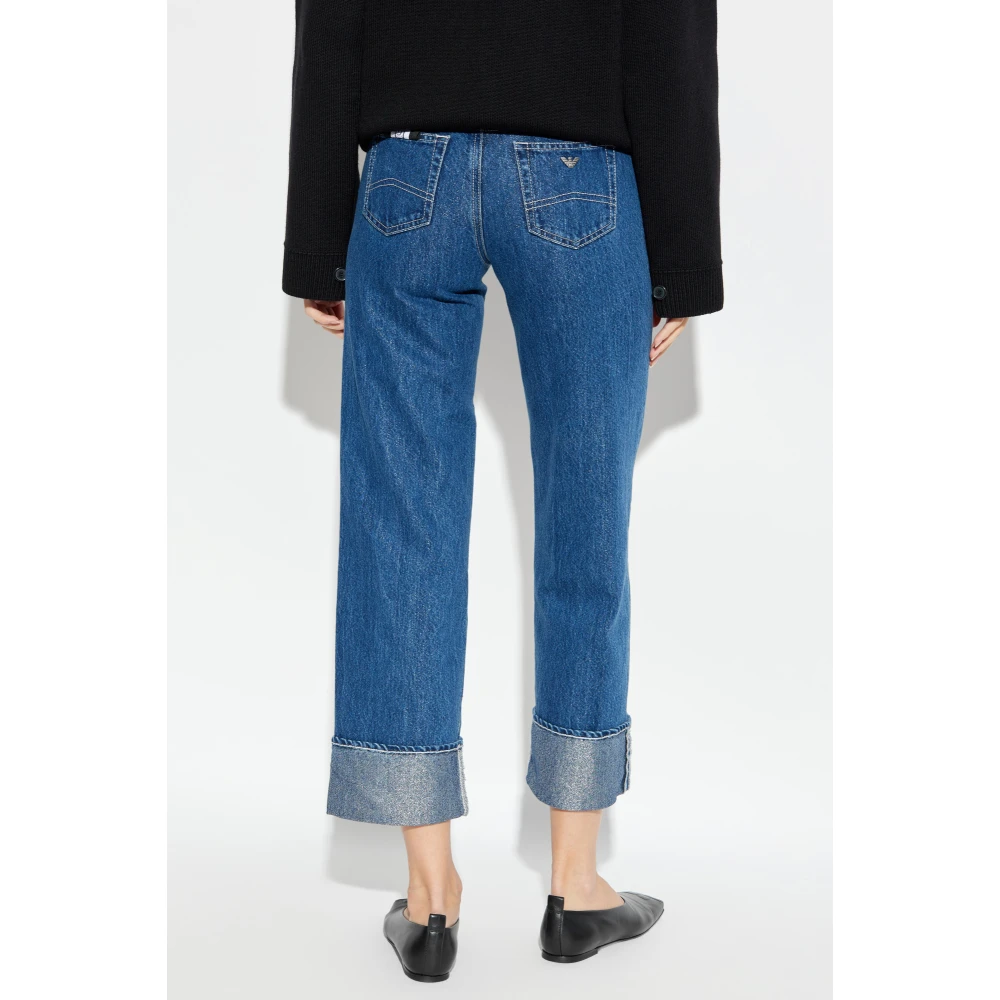 Emporio Armani Straight leg jeans Blue Dames