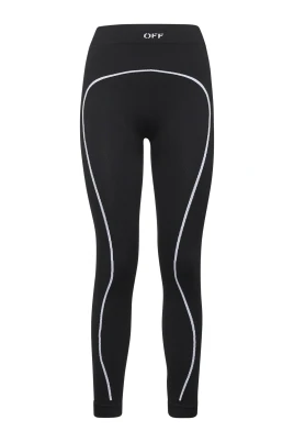 Black Stamp Seamless Leggings