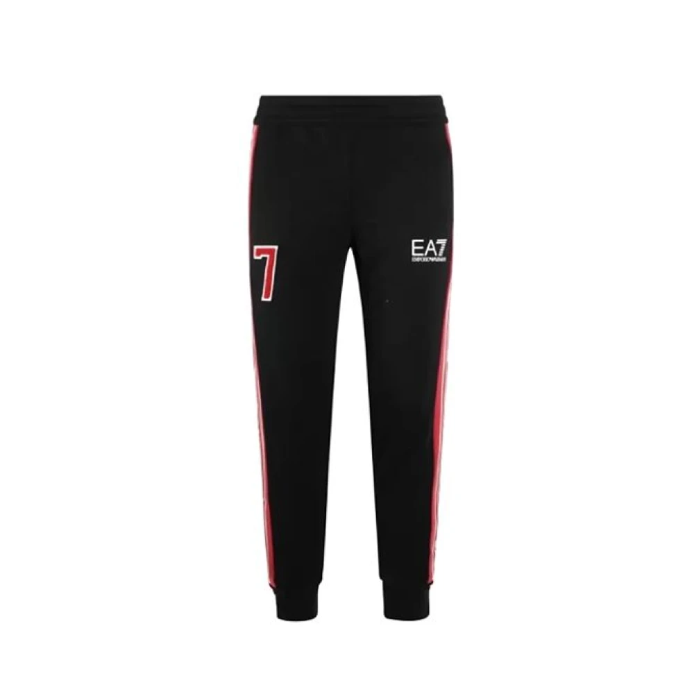 Emporio Armani EA7 Zwarte Broek Herfst Winter Collectie 2023 2024 Black Heren