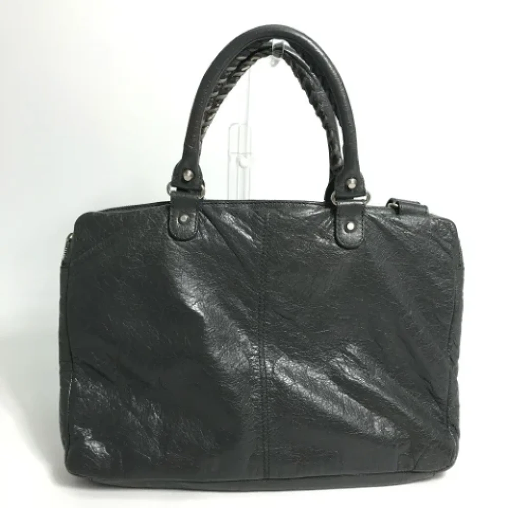 Balenciaga Vintage Pre-owned Leather handbags Black Heren