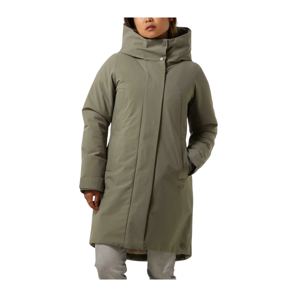 Elvine Groene Parka Jas voor Vrouwen Green Dames