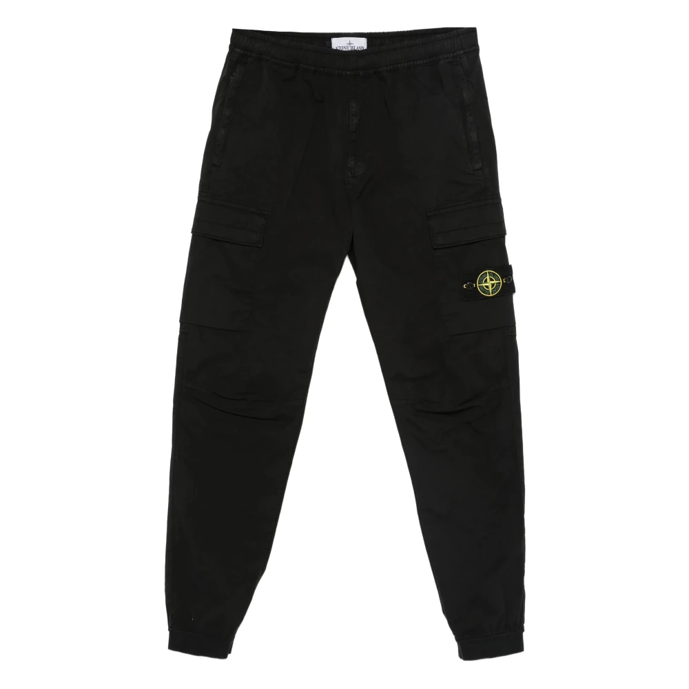 Stone Island Black 3100033 Cargo Trousers - Male - Sweatpants - W34 - Trousers