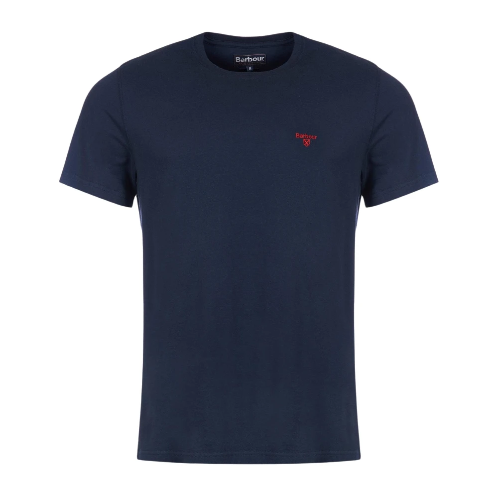 Barbour Blue T-Shirts, Male, 2XL, Sports Tailored T-Shirt