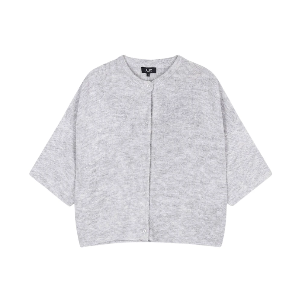 Alix The Label Korte Mouw Vest Gray Dames