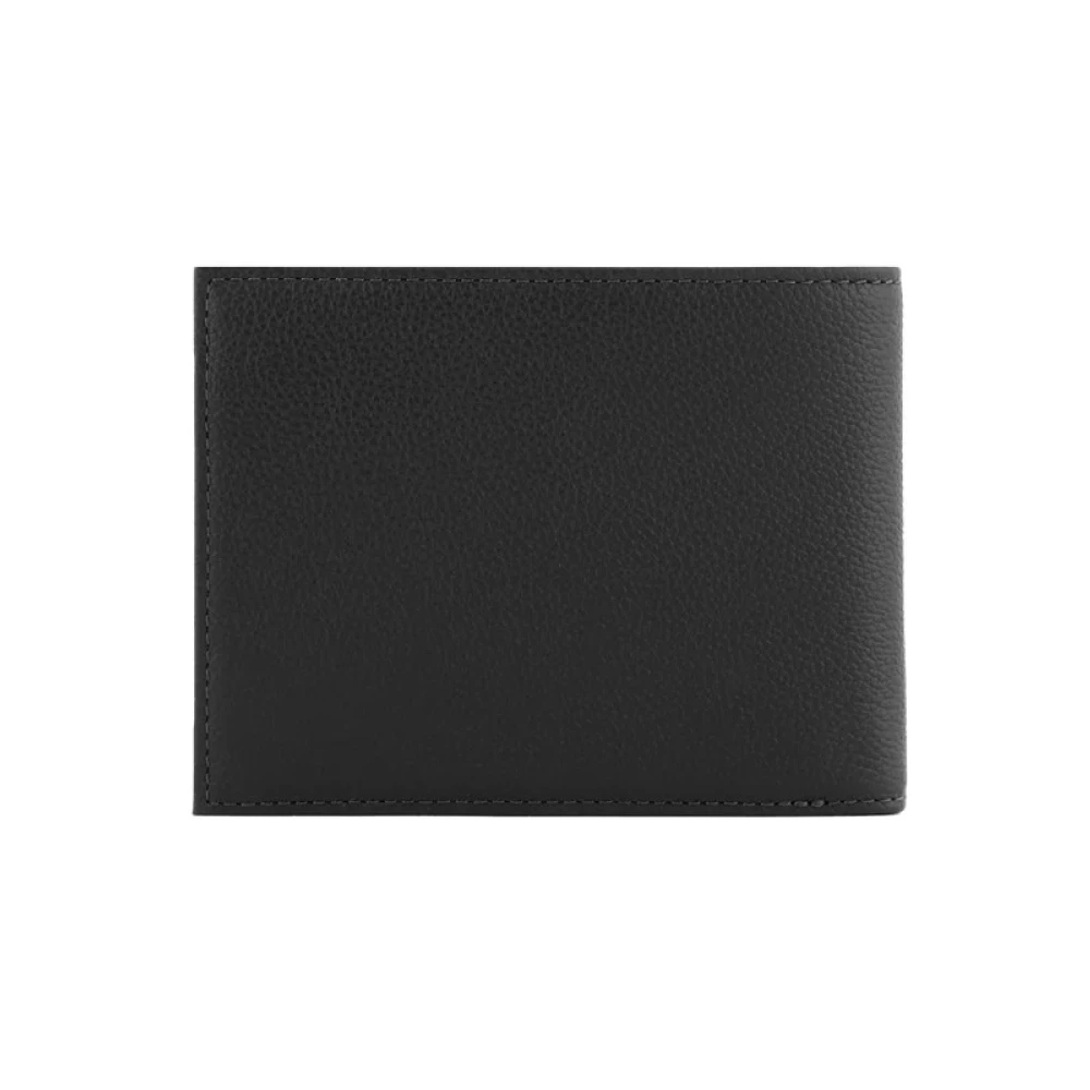 Armani Opvouwbare Portemonnee met Buitenzak Black Heren