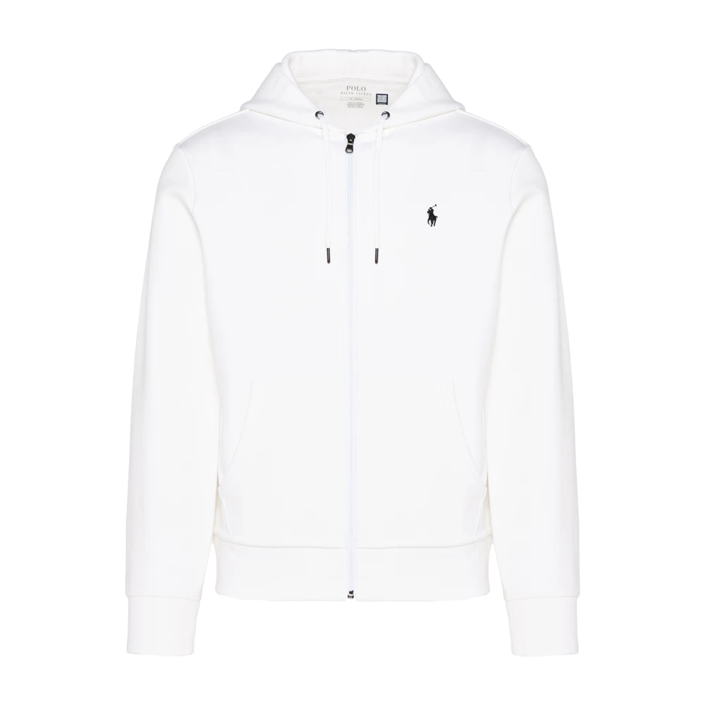 Ralph Lauren Blandad bomull ZIP Throughs White, Herr