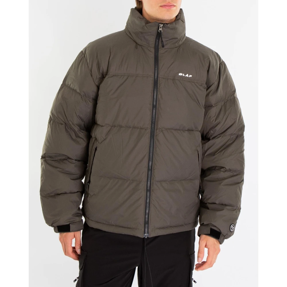 Olaf Hussein Heren Puffer Jas Gray Heren