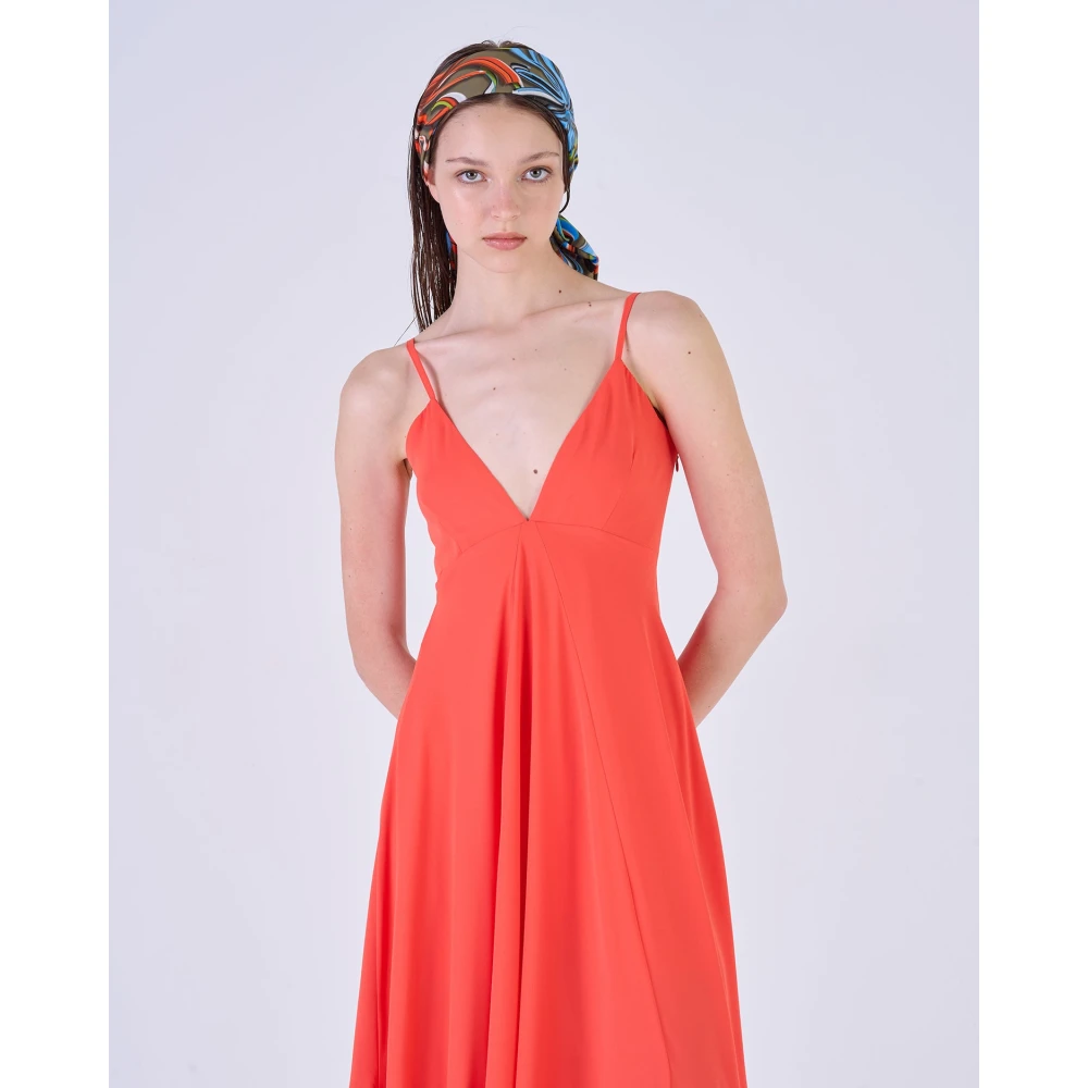 Silvian Heach Midi Dresses Orange Dames
