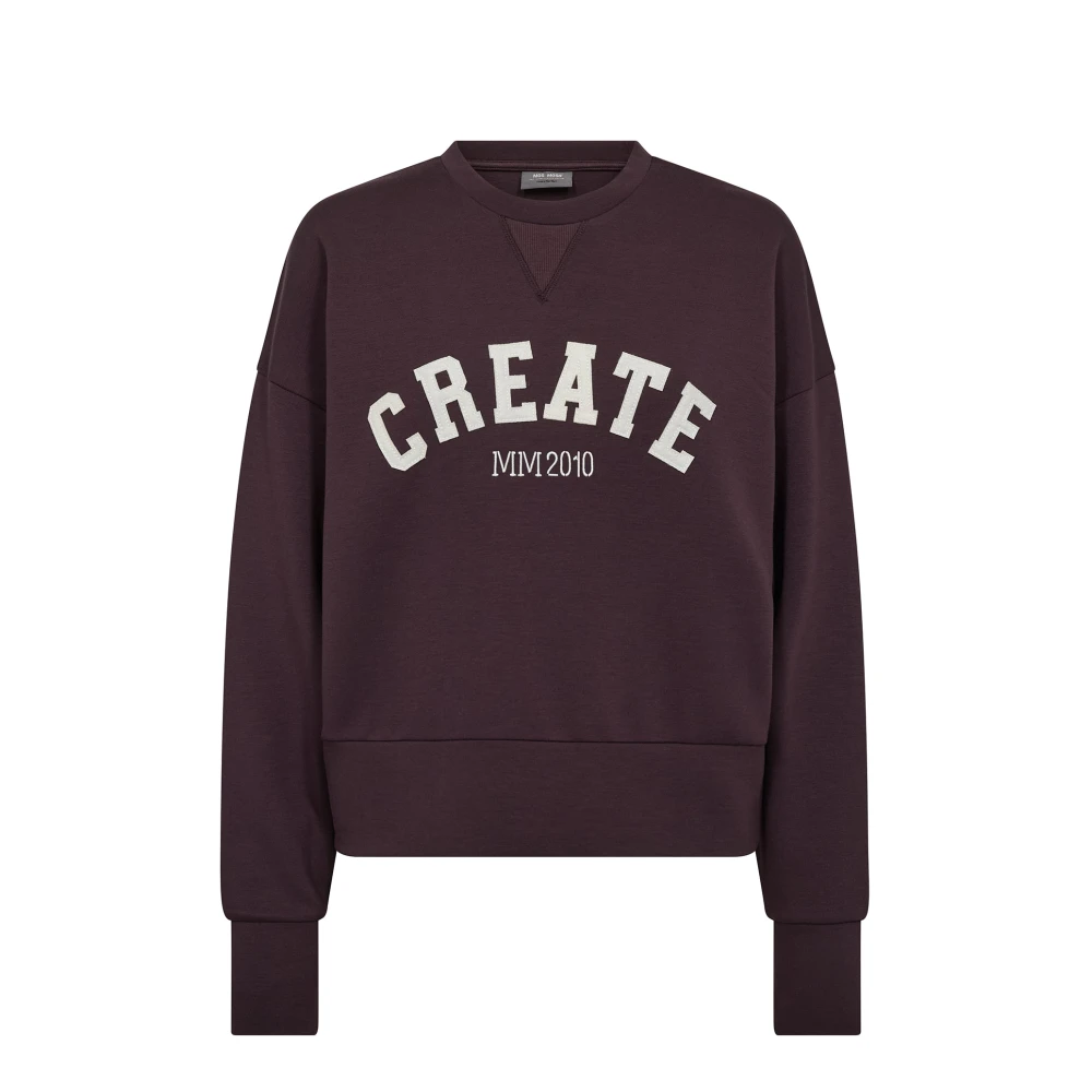 Mos Mosh Women's Brown Sweatshirts, Xs, Mmcelli O-Ls Sweatshirt