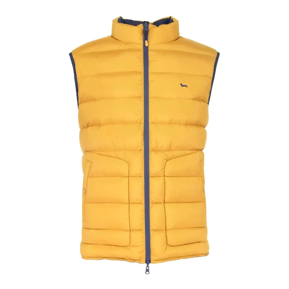 Harmont & Blaine Omkeerbaar mosterd blauw herenvest XXL Yellow Heren