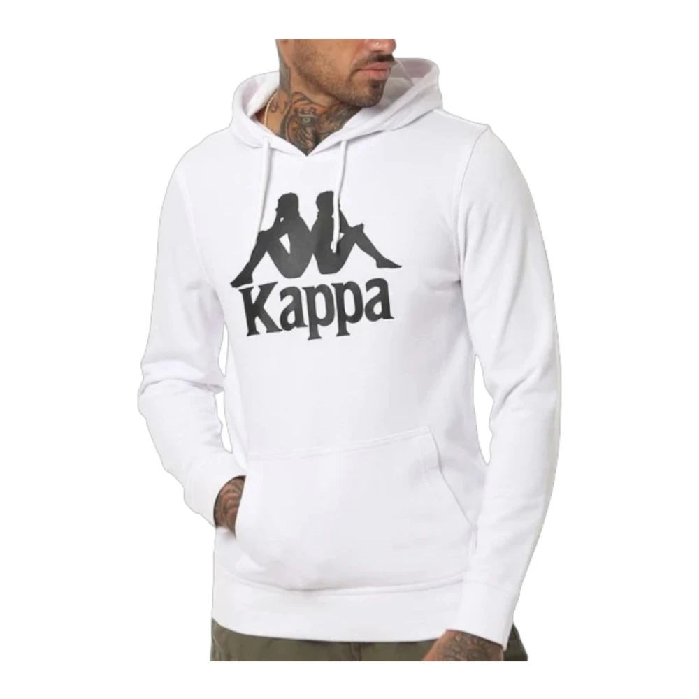 Kappa Hoodie White Heren