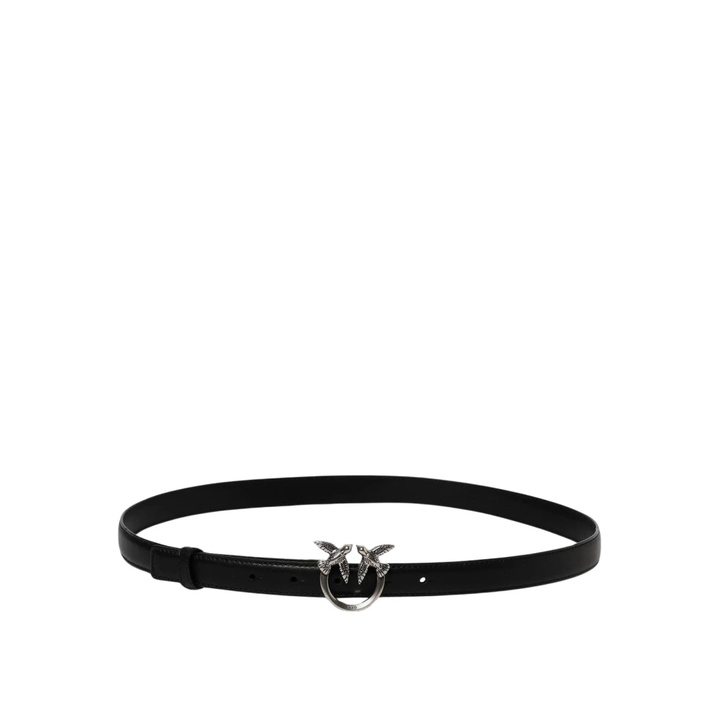 Pinko Leather Belt - Female - Belts - Black - Xs - Accessories