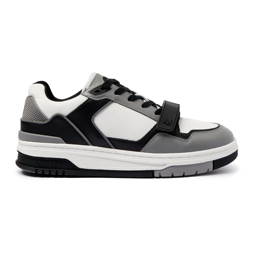Mallet London Leren Band Sneakers Heren Schoenen Zwart
