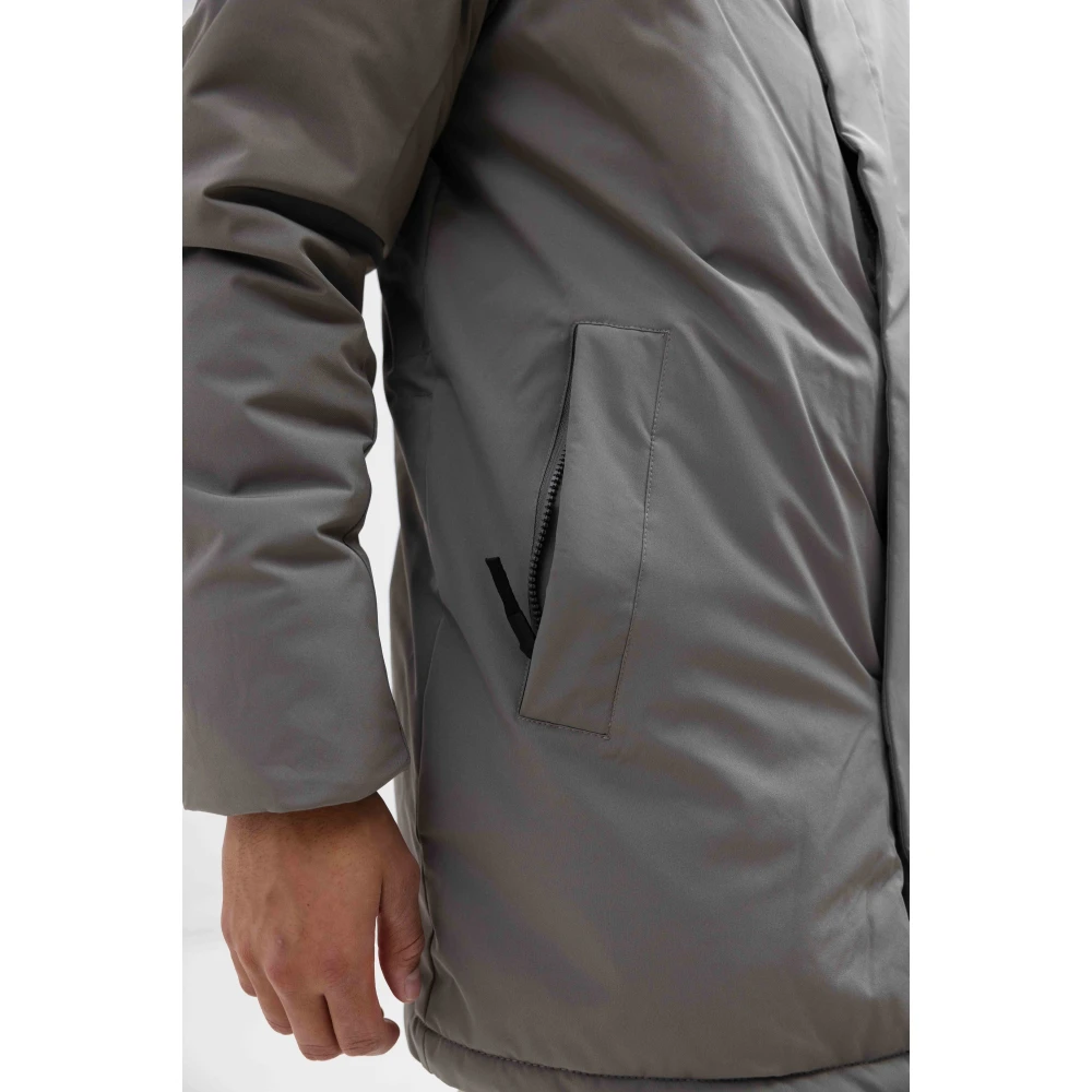 Pure Path Groene Parka Winterjas Heren Gray Heren