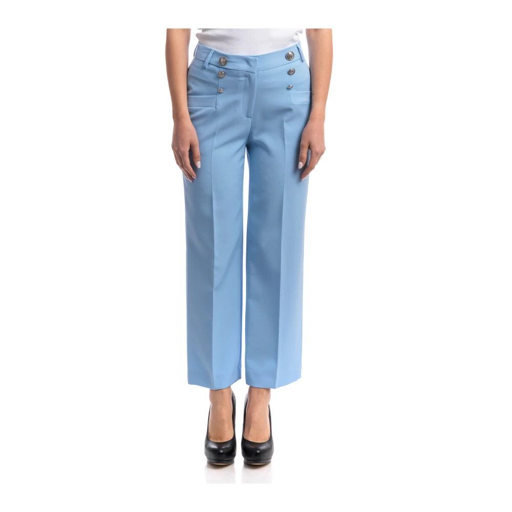 Liu Jo Vrouw Blauw Button-Up Suit Broek