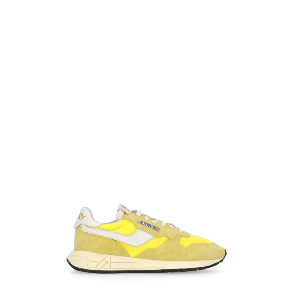 Autry Gele Leren Sneakers voor Vrouwen Dames Schoenen Geel
