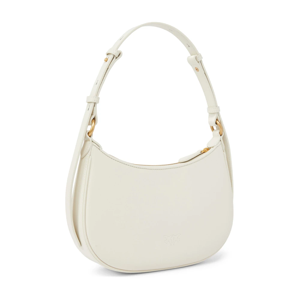 pinko Mini Half Moon Mode Tas White Dames