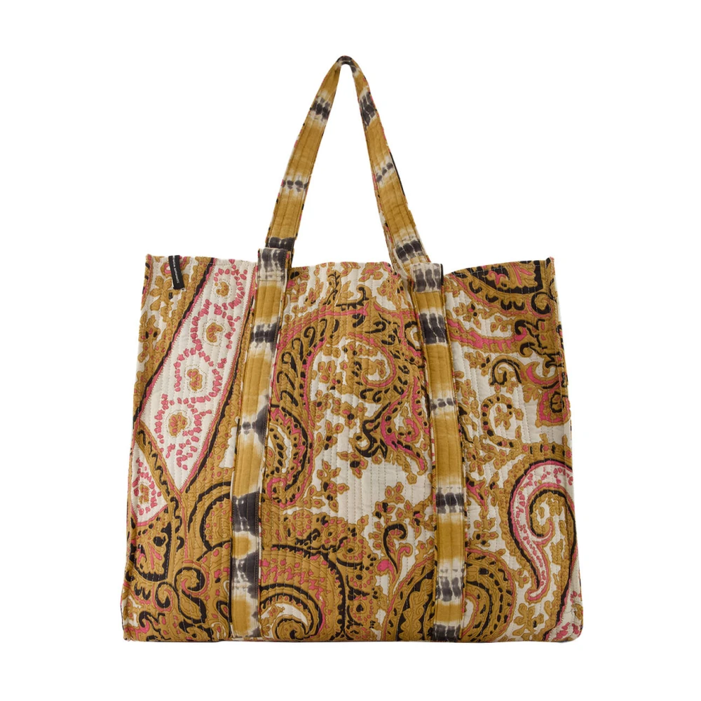 Summum Woman Paisley Print Tote Bag Multicolor Dames