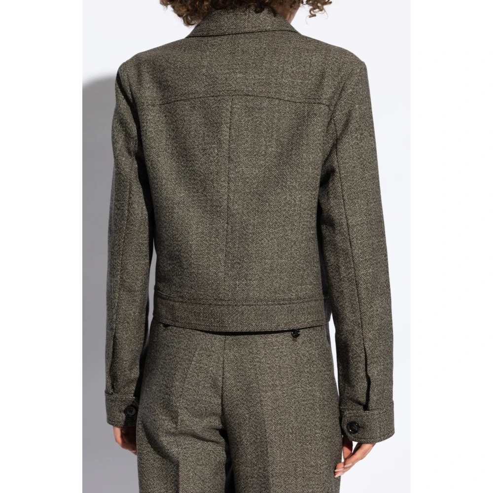 Ami Paris Jas met zakken Brown Dames