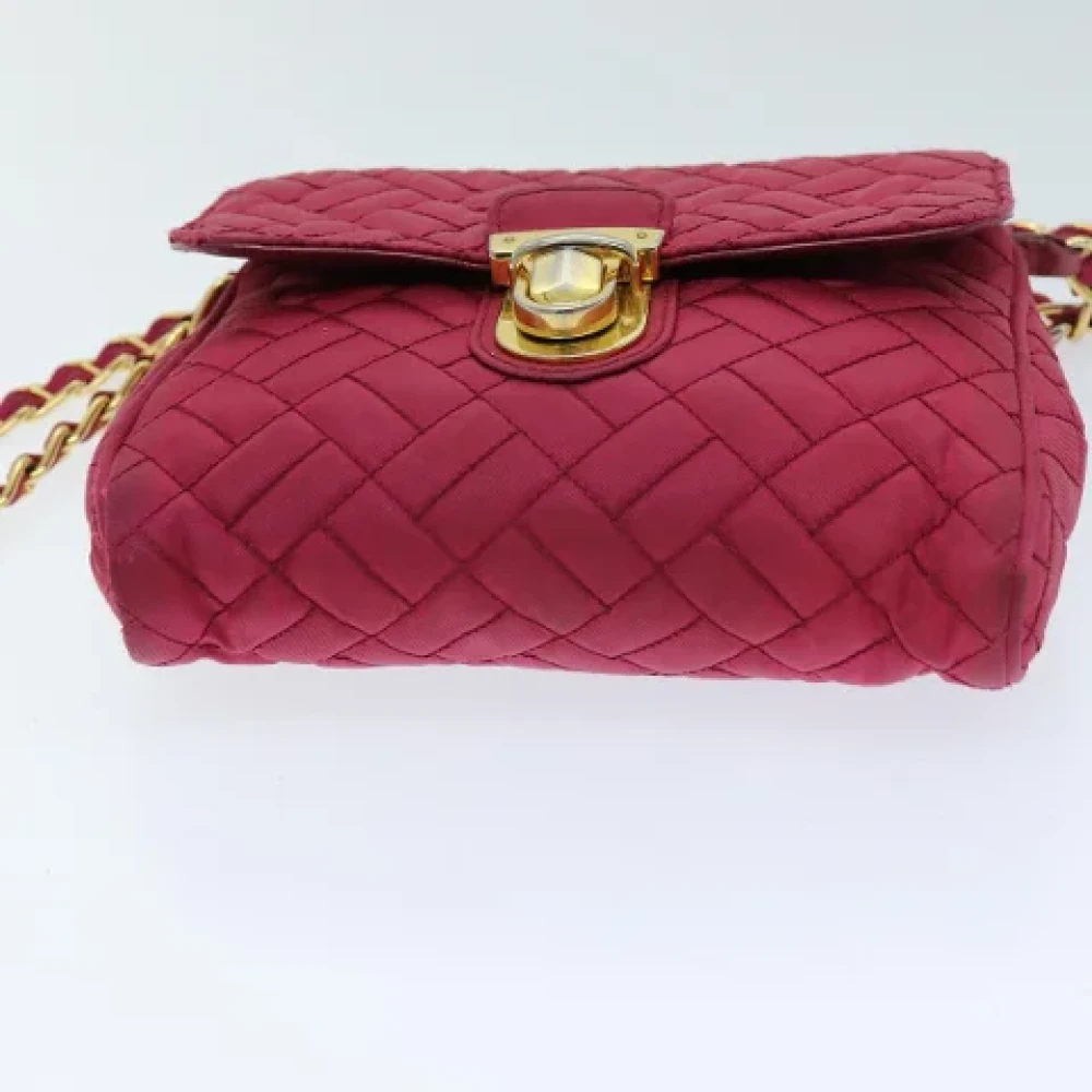 Prada Vintage Pre-owned Nylon prada-bags Pink Dames