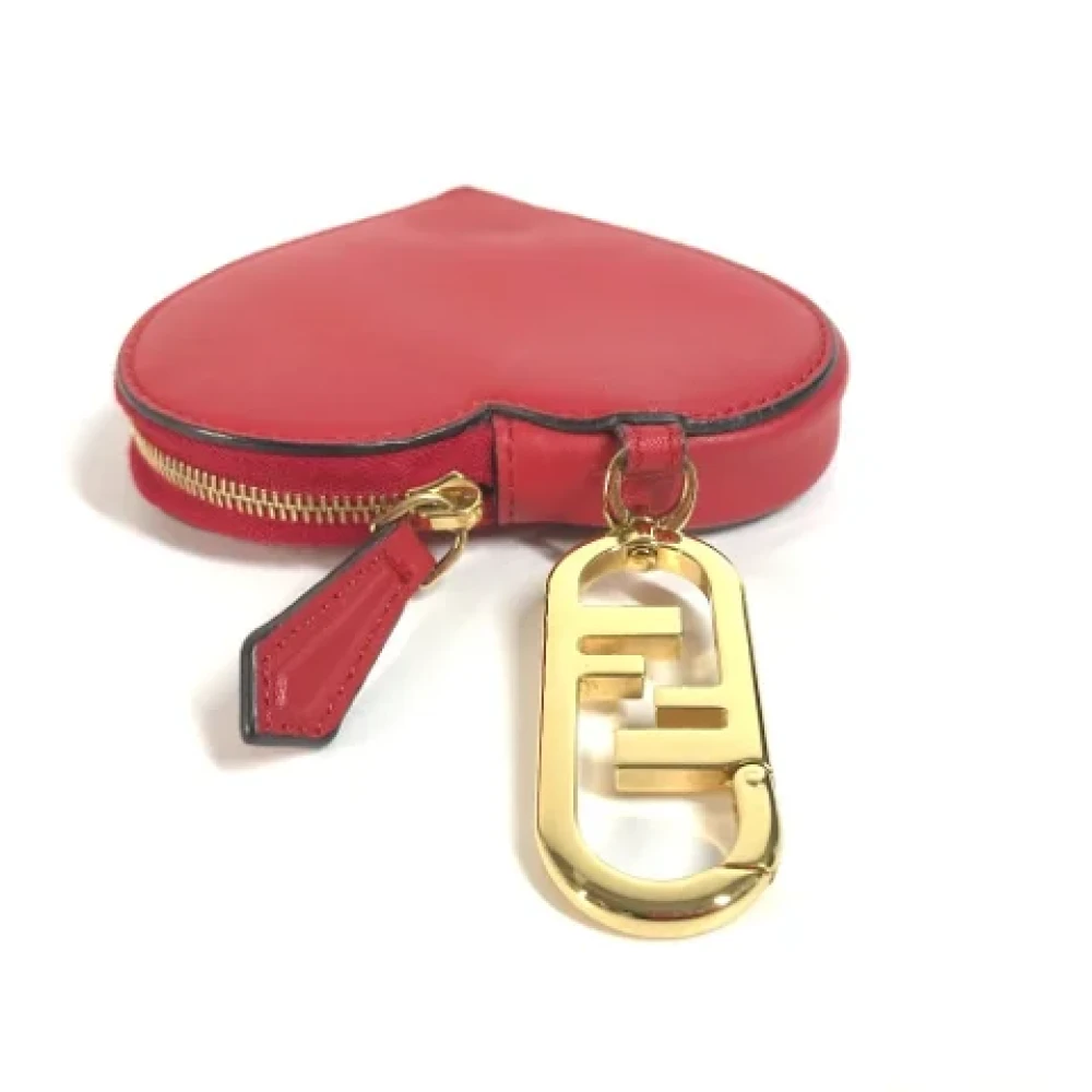 Fendi Vintage Pre-owned Leather wallets Red Dames