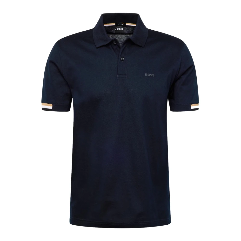 Hugo Men's Blue Parlay 147 Polo - Polo Shirts - L - Tops