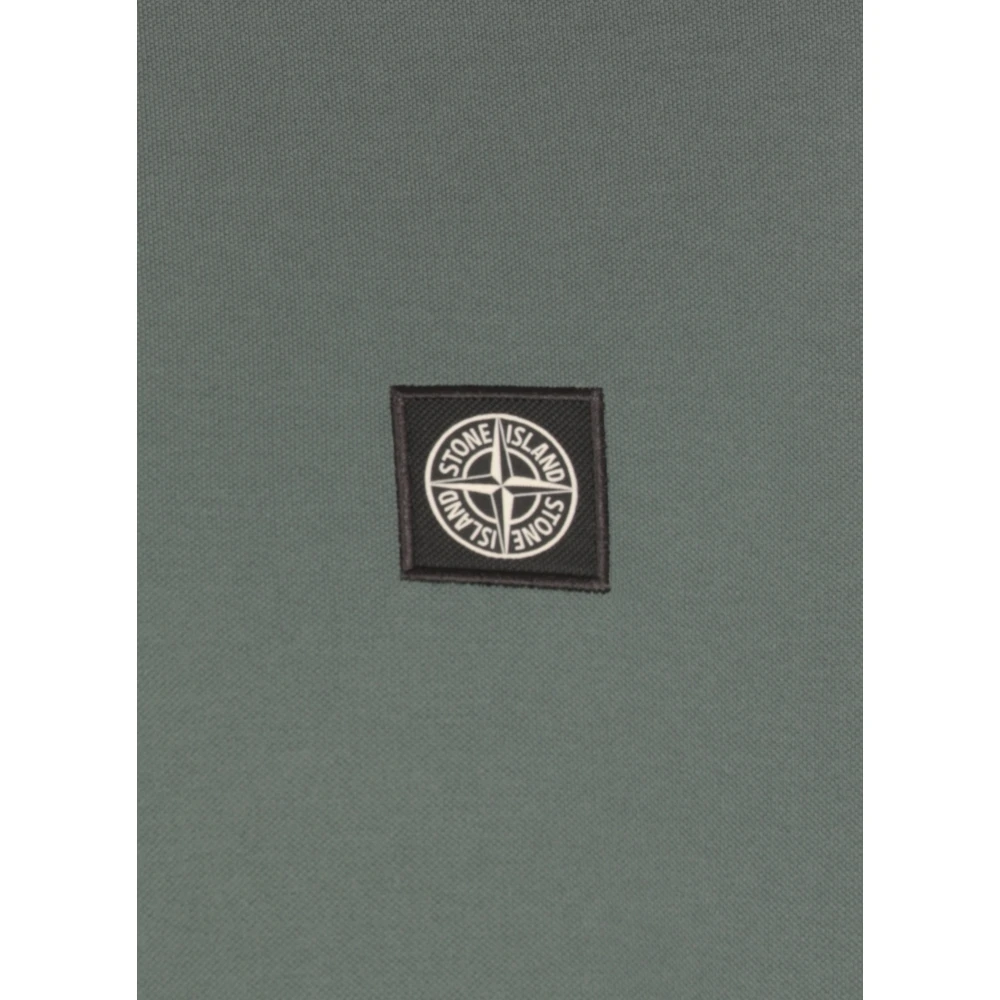 Stone Island Groen Poloshirt met Logopatch Green Heren