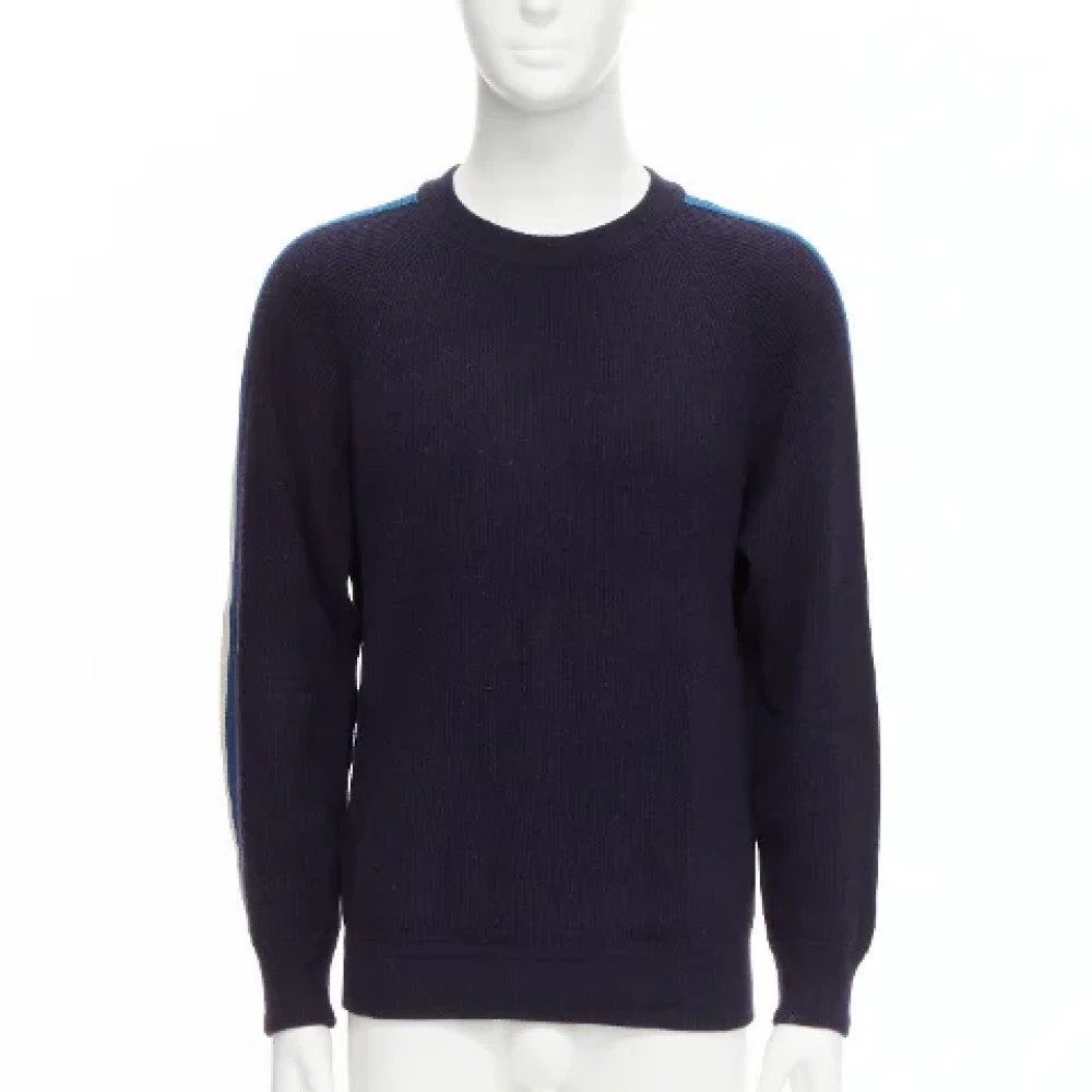 Louis Vuitton Vintage Pre-owned Wool tops Blue Dames