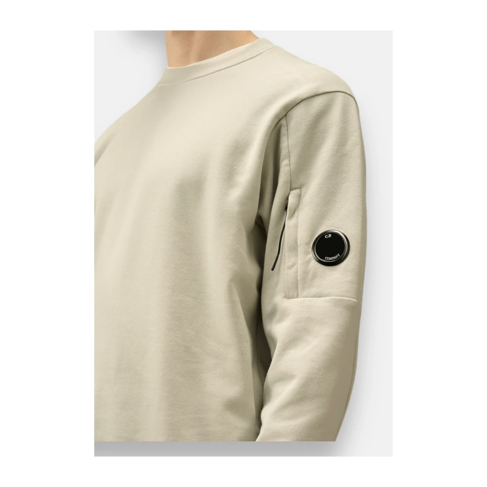 C.P. Company Ronde hals sweatshirt met vos detail Gray Heren