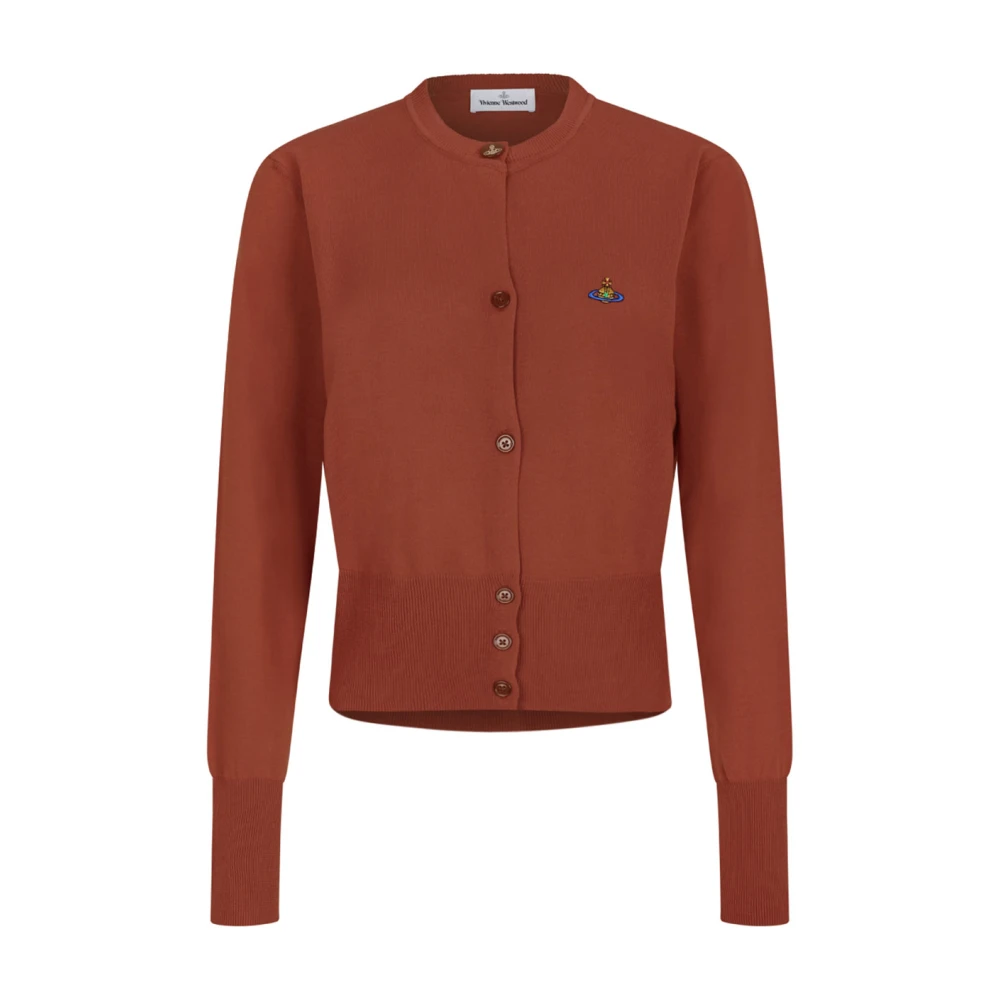 Vivienne Westwood Women's Brown Cardigans, L, Bea Cropped Cardigan