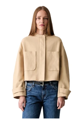Cropped bomullsjacka