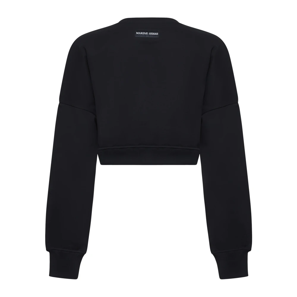 Marine Serre Zwarte Trui met Stijl Black Dames