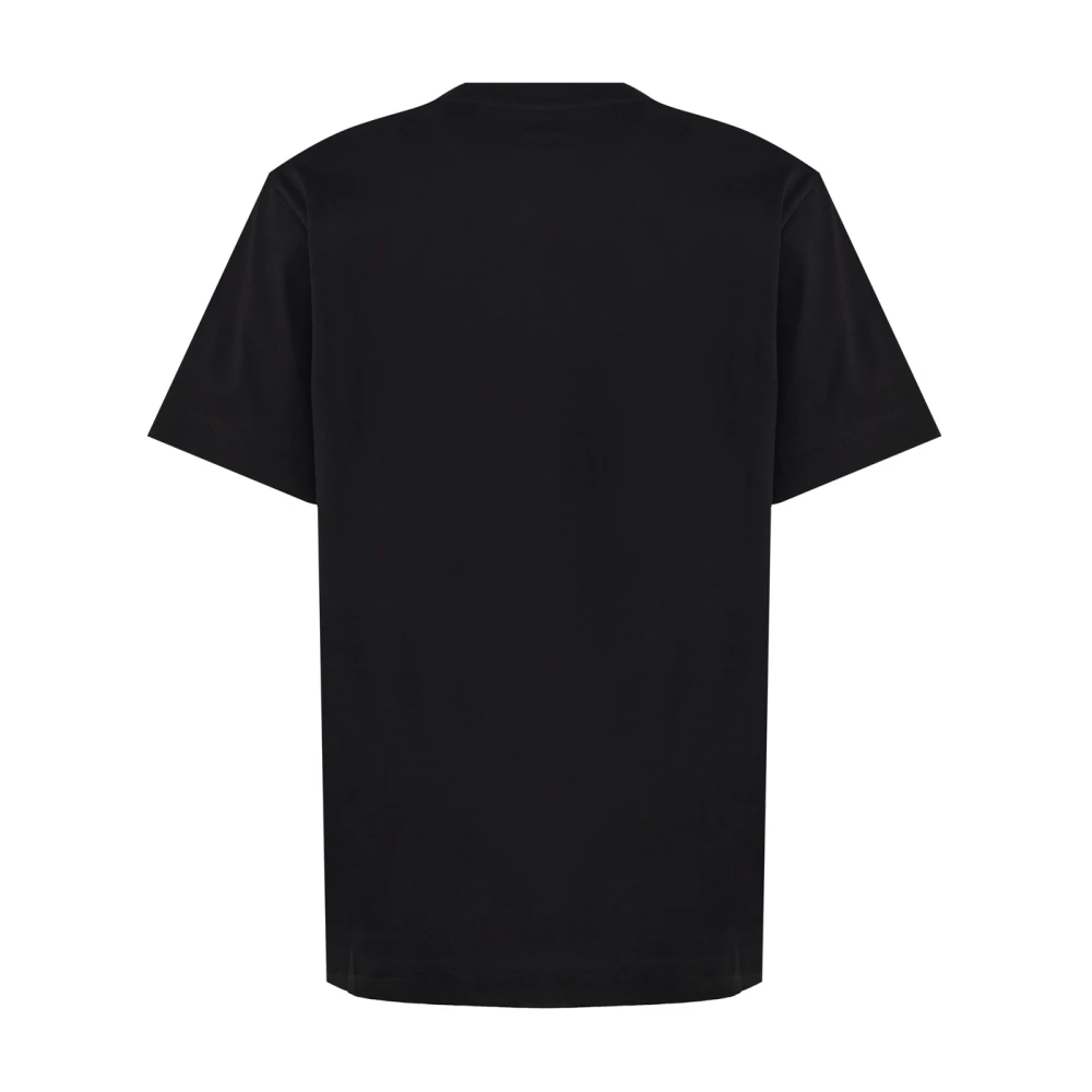 Moncler Zwarte Katoenen T-shirts en Polos Black Dames