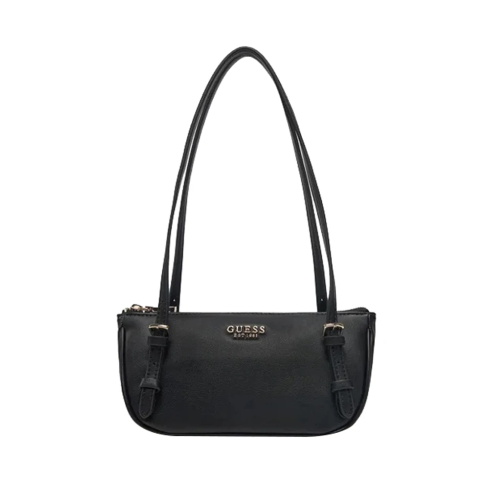 Guess Elegante zwarte handtas met gouden details Black Dames