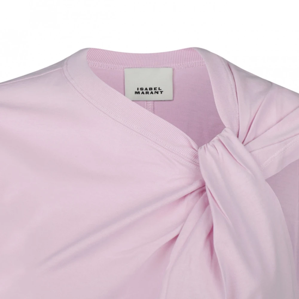 Isabel marant Lichtroze Nayda T-shirt Witte Nayda Tee Shirt Pink White Dames