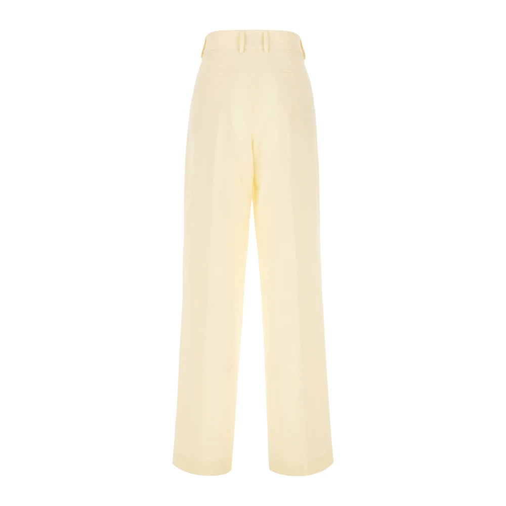 Msgm Stijlvolle Broeken voor Mannen en Vrouwen Beige Dames