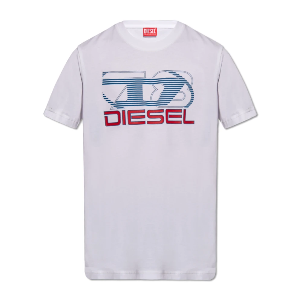 Diesel T-Diegor-K74 T-shirt White Heren