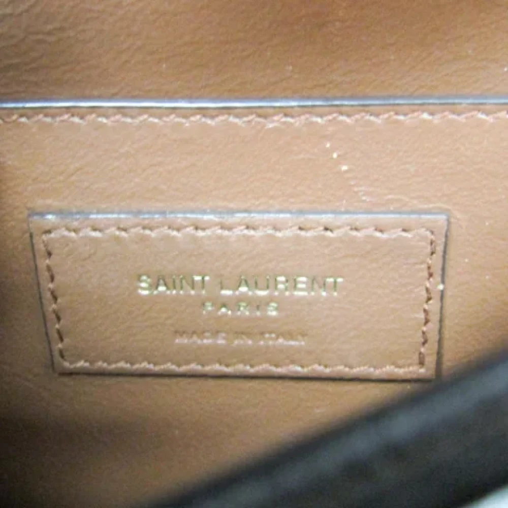 Yves Saint Laurent Vintage Pre-owned Leather shoulder-bags Brown Dames