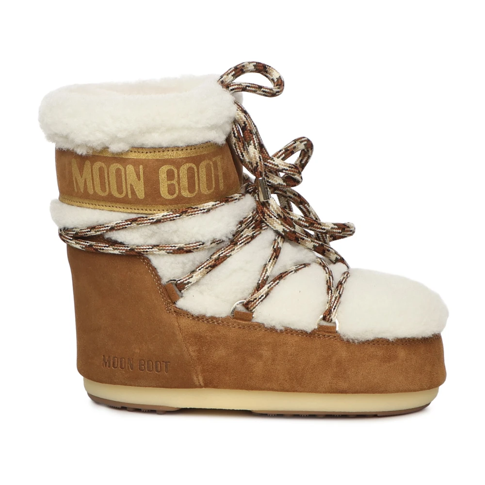 Moon Boot Unisex Marrone Icon Low Shearling Boots - Boots Eu 39 - 41 - Immagine 13