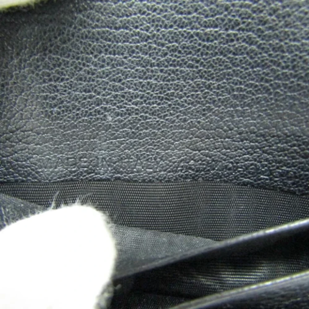 Dior Vintage Pre-owned Leather wallets Black Dames
