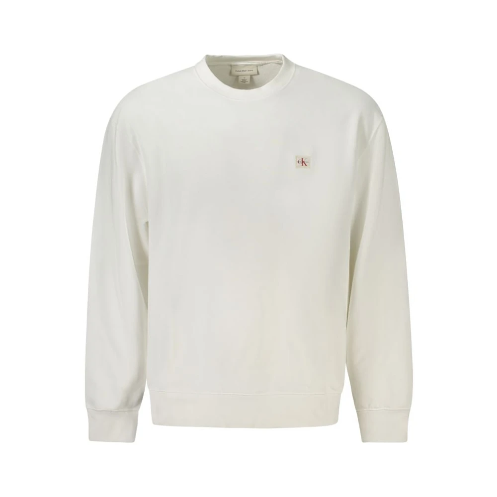 Calvin Klein White Cotton Men Jumper - Male - Sweatshirts - White - 2XL - Sweatshirts & Hoodies - Image 3