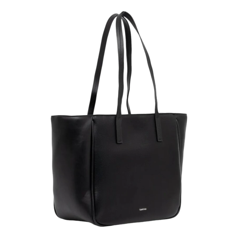 Calvin Klein Verfijn Medium Dames Tas Herfst Winter Collectie Black Dames