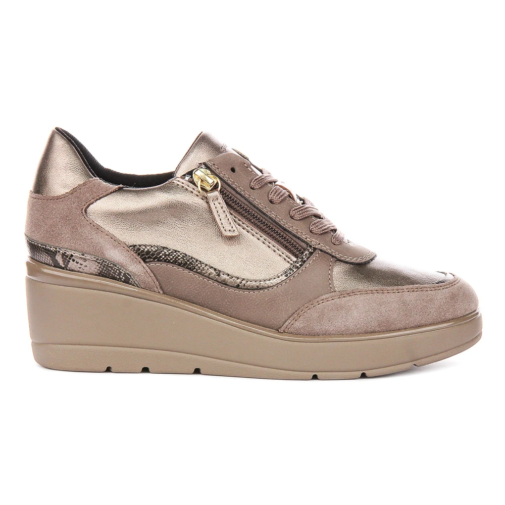 Geox Women's Beige Wedges, 5 Uk, Ilde Platform