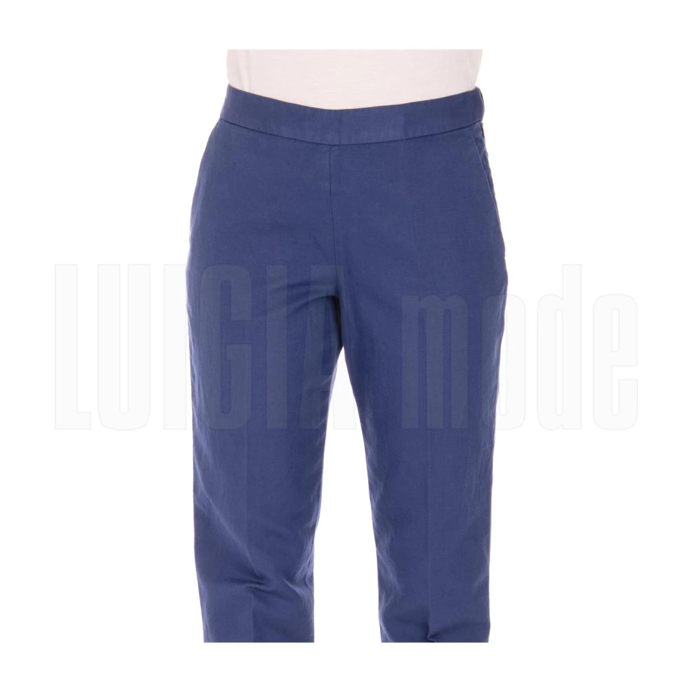 Aspesi Cropped Broek Blue Dames