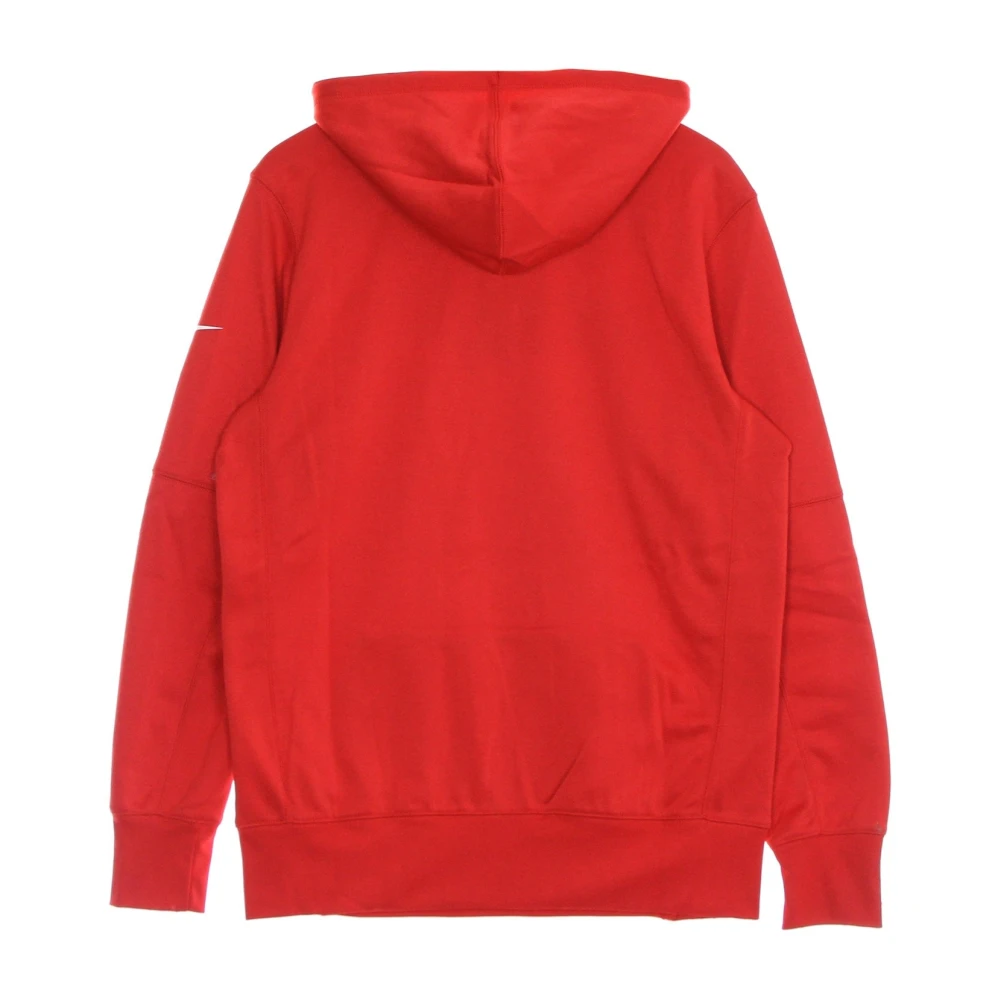 Nike NFL Wordmark Therma Pullover Hoodie Red Heren