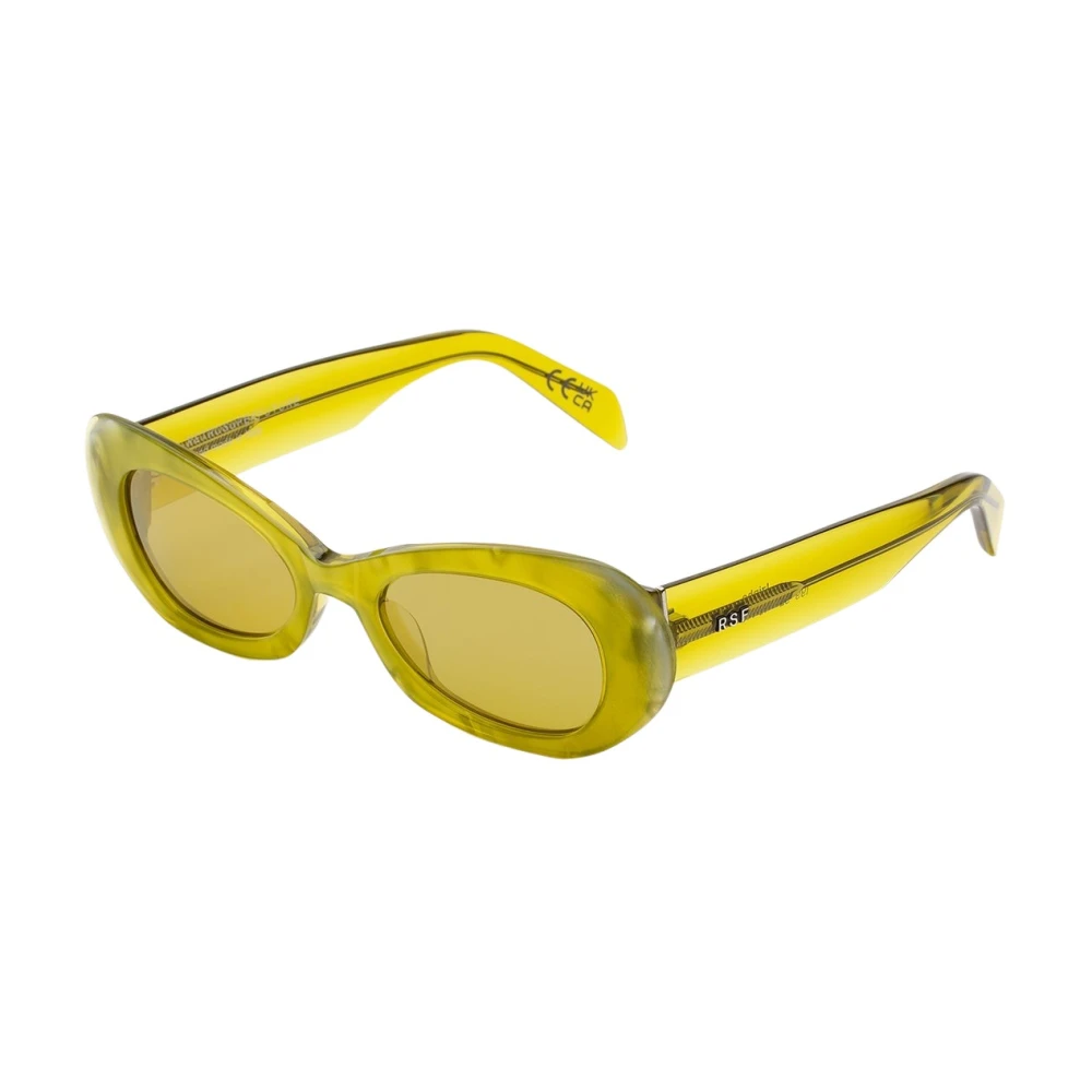 Retrosuperfuture Unisex Yellow I99 Izipho Mindless Sunglasses Acetate Geometric Normal - Image 2
